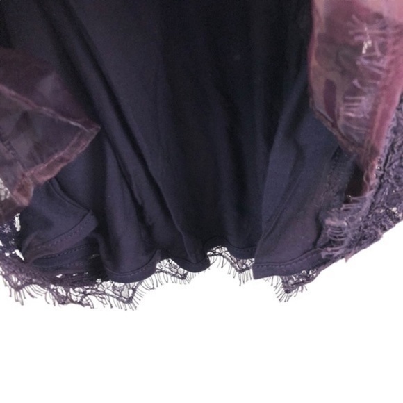 New Babaton Aritzia Lace V - Neck Tobia Sleeveless Dress Purple - Picture 11 of 11